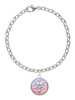 Domed Multi Color BSN Charm Bracelet