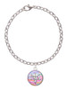 Domed Multi Color CMA Charm Bracelet