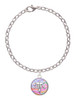 Domed Multi Color CRNA Charm Bracelet