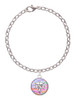 Domed Multi Color DNP Charm Bracelet