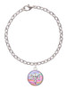 Domed Multi Color RVT Charm Bracelet