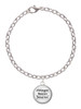Domed Stronger Braver Smarter Charm Bracelet