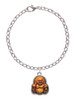 Resin Laughing Buddha in Frame Charm Bracelet