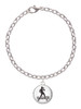 Domed Jazz Girl with Hat Charm Bracelet