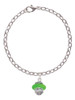 Lime Green Center Spinner Charm Bracelet