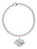 Big Sister Banner on Clear Crystal Heart Charm Bracelet