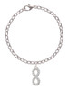 Crystal Infinity Sign Charm Bracelet