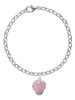 Pink Crystal Sparkle Spinner Charm Bracelet