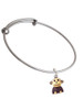 Resin Monkey Charm Bangle Bracelet