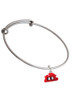 Resin Red Crab Charm Bangle Bracelet