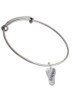 Resin Brilliant Light Bulb Charm Bangle Bracelet