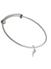 Mini Whale Charm Bangle Bracelet