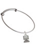 Computer Charm Bangle Bracelet