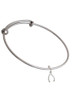 Mini Wishbone Charm Bangle Bracelet