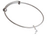 Mini Gelato Script Initial - A - Charm Bangle Bracelet