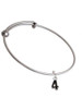 Black Number - 4 Charm Bangle Bracelet
