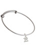 Small Greek Letter - Epsilon - Charm Bangle Bracelet