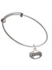 Oval with Music Notes Charm Bangle Bracelet