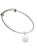 Large Volleyball Charm Bangle Bracelet