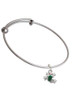 Mini Green Tree Frog Charm Bangle Bracelet