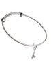 Bat and Ball Charm Bangle Bracelet