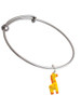 Resin Yellow Geronimo the Giraffe Charm Bangle Bracelet
