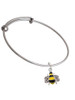 Enamel Bee Charm Bangle Bracelet