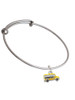 School Bus - Side Charm Bangle Bracelet