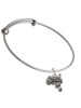 Saddle Charm Bangle Bracelet