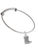 Cowboy Boots Charm Bangle Bracelet