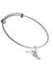 Winged Shoe - Mascot Charm Bangle Bracelet