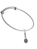 Tennis Racquet Charm Bangle Bracelet