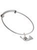 French Horn Charm Bangle Bracelet