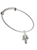 Antiqued Lobster Charm Bangle Bracelet