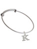 Large Greek Letter - Kappa - Charm Bangle Bracelet