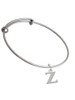 Large Greek Letter - Zeta - Charm Bangle Bracelet