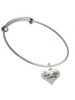 I love Cooking Heart with Chef Hat Charm Bangle Bracelet