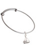 Antiqued Sailboat Charm Bangle Bracelet