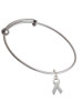 Ribbon Charm Bangle Bracelet