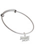 Soccer Mom Charm Bangle Bracelet
