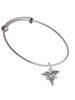 Caduceus - CNA Charm Bangle Bracelet