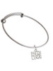 Faith Hope Love Charm Bangle Bracelet