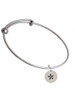 Disc 1/2'' - Symbol - Asterisk - * - Charm Bangle Bracelet