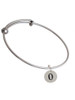 Disc 1/2'' Number - 0 - Charm Bangle Bracelet