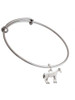 Standing Horse Charm Bangle Bracelet
