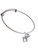 Moose Charm Bangle Bracelet