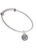 Love in Circle Charm Bangle Bracelet