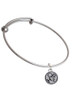 Hope in Circle Charm Bangle Bracelet