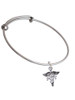Caduceus - PT Charm Bangle Bracelet
