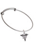 Caduceus - DPT Charm Bangle Bracelet